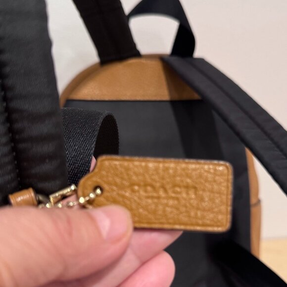 Coach Mini Backpack Camel Brown Leather – Beautiful & Unique! - Picture 7 of 10